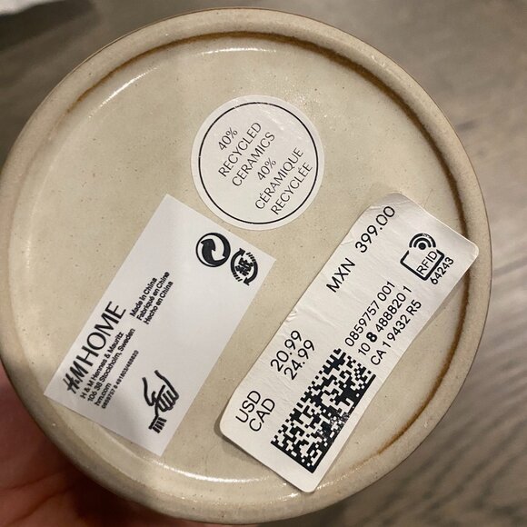 HM Home Ceramic/Wood Soap Dispenser - Picture 2 of 2